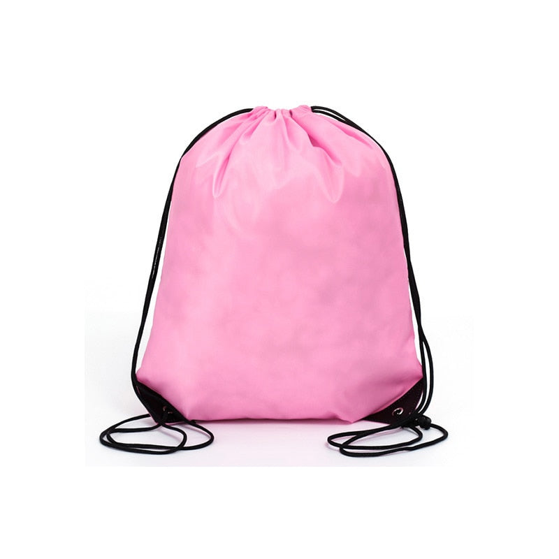Drawstring Sack Sport Travel Backpack B Style-pink