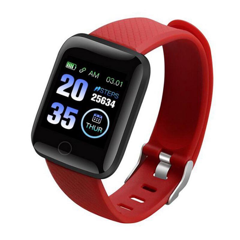 Health Monitor Fitness Tracker Red