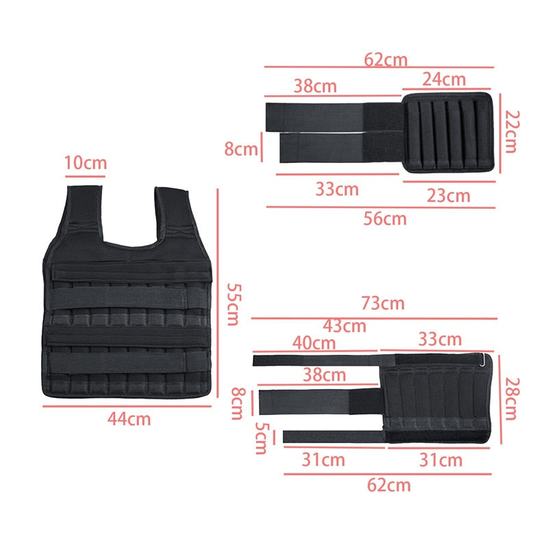 Adjustable Fitness Training Weight Vest