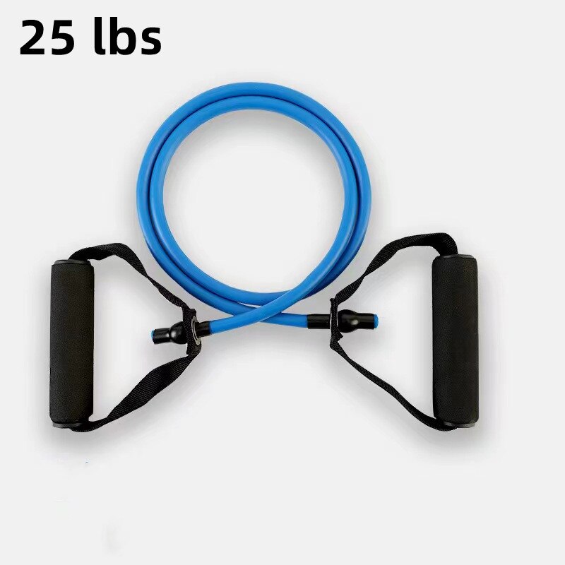 Single Exercise Resistance Bands blue 25 lbs