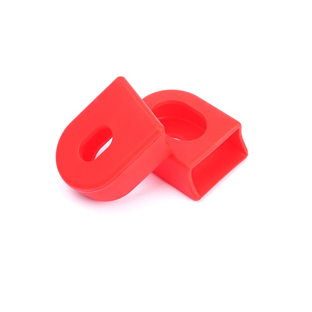 Bike Brake Silicone Handle Cover Crank protector red