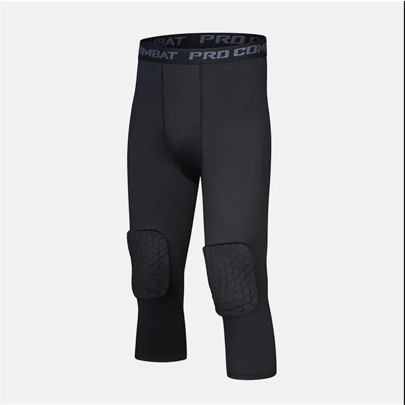 GYM Capri Running Tight Pants Black