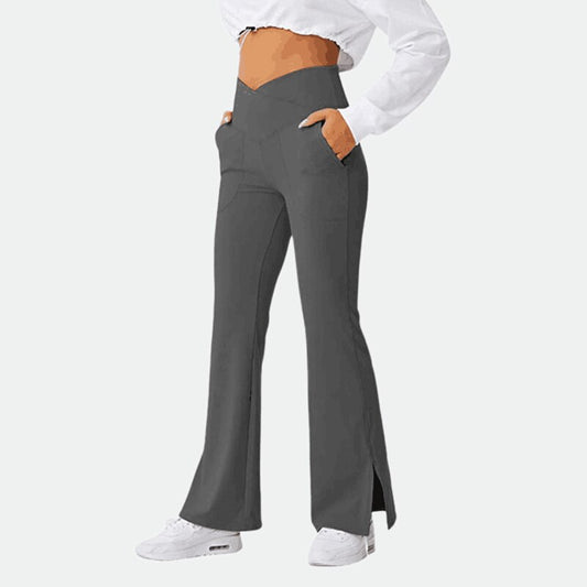 Women V Waist Fitness Flared Legging