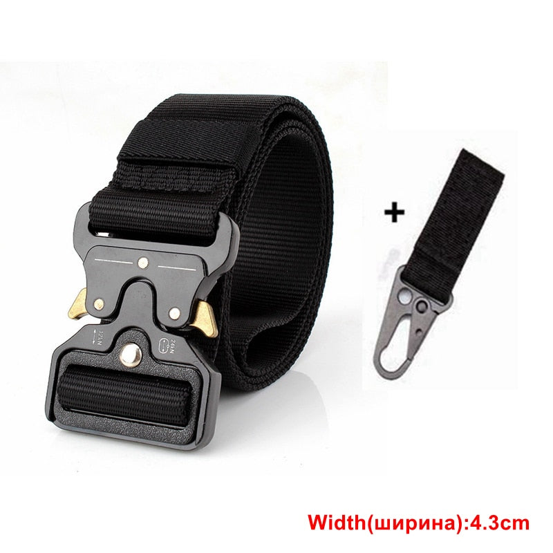 Men Sports Military Army Tactical Belts 4.3cm B Belt 1 Hook