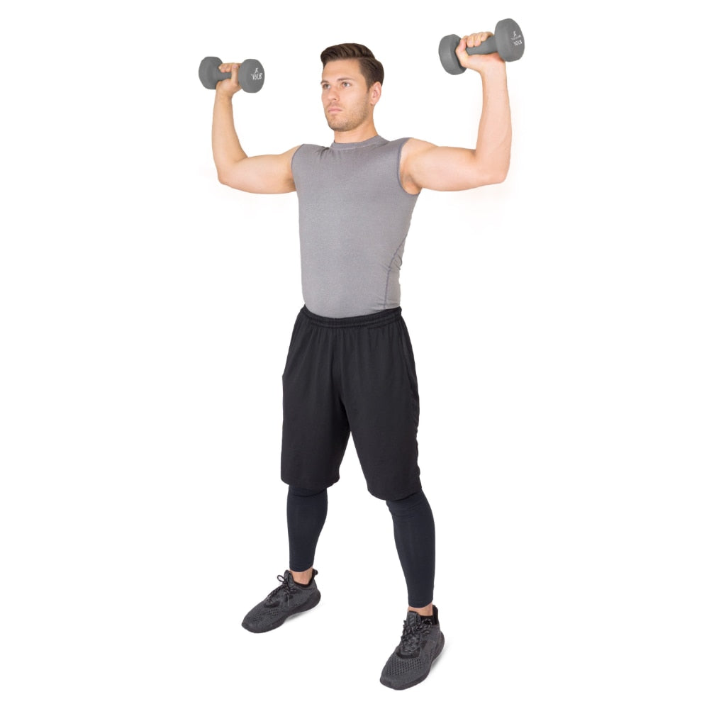 Gym 10 Lb Neoprene Dumbbells