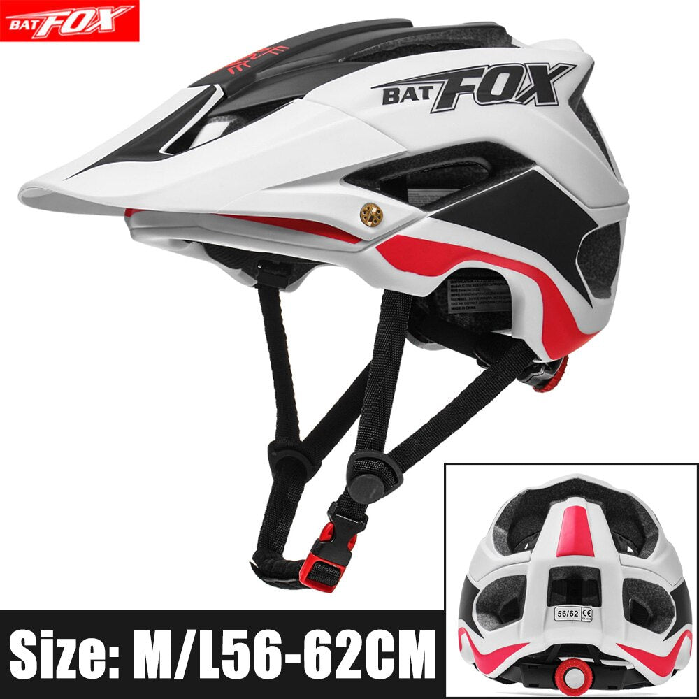 Men Women bicycle helmet 659-white red L56-62CM