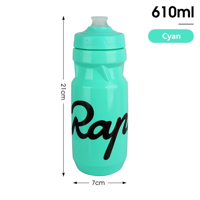 Fitness Running Lock Cup Water Bottle Cyan 610ml