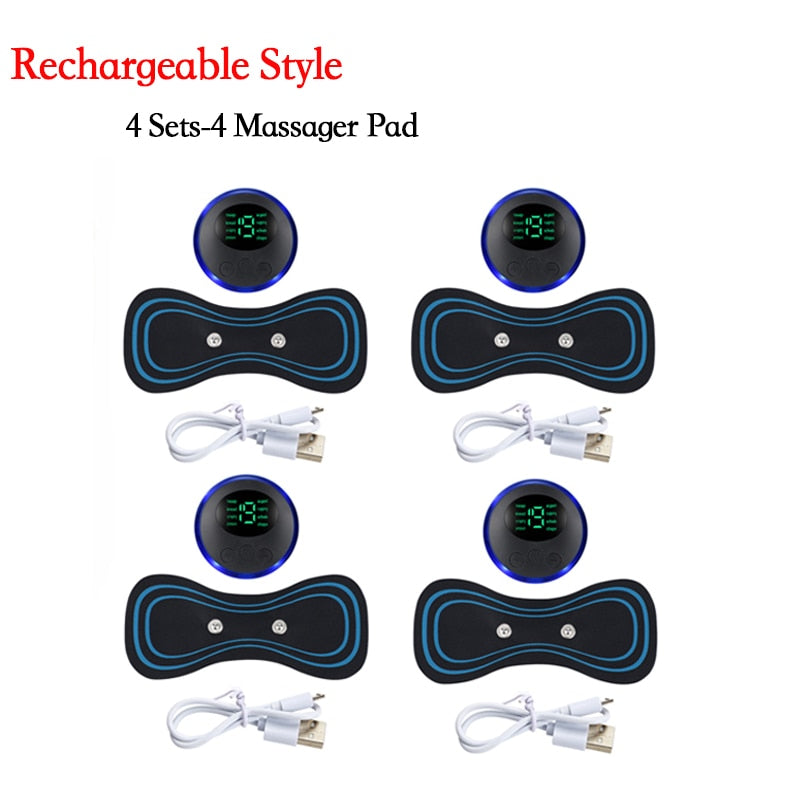 Portable Mini Electric Massager 4SET 4PAD