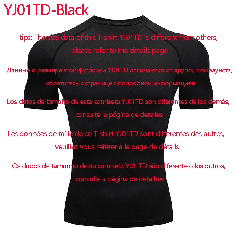 Men Bodybuilding Sports Long Sleeve Shirt YJ01TD-Black