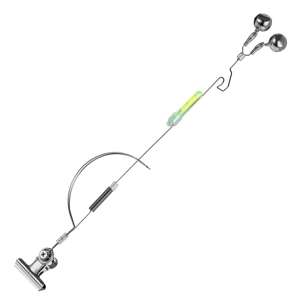 Fishing Rod Bite Bait Alarm Bells B w Fluorescent rod