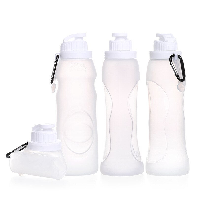 Sports 500ml Silicone Water Bottle