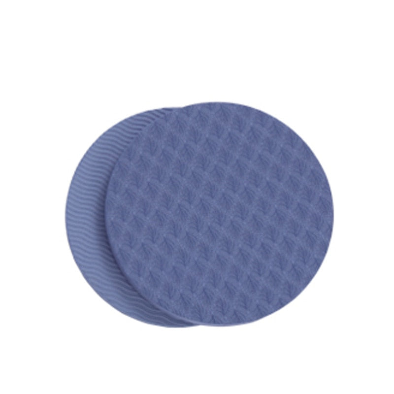 Portable Small Round Knee Pad 2pcs TPE dark blue