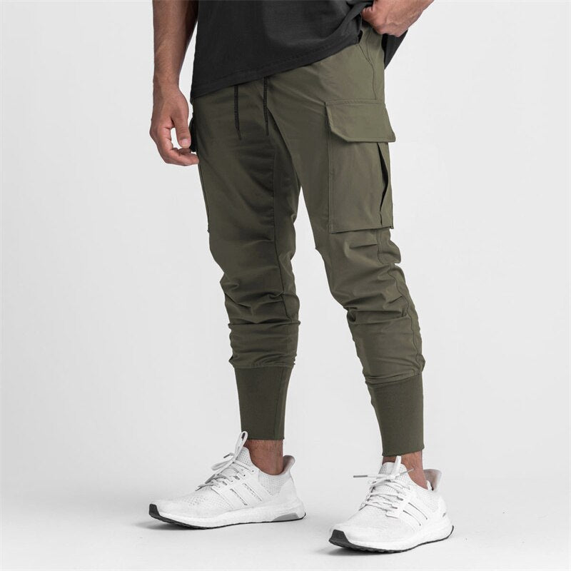 Men Quick-Drying Fitness Trousers Army green