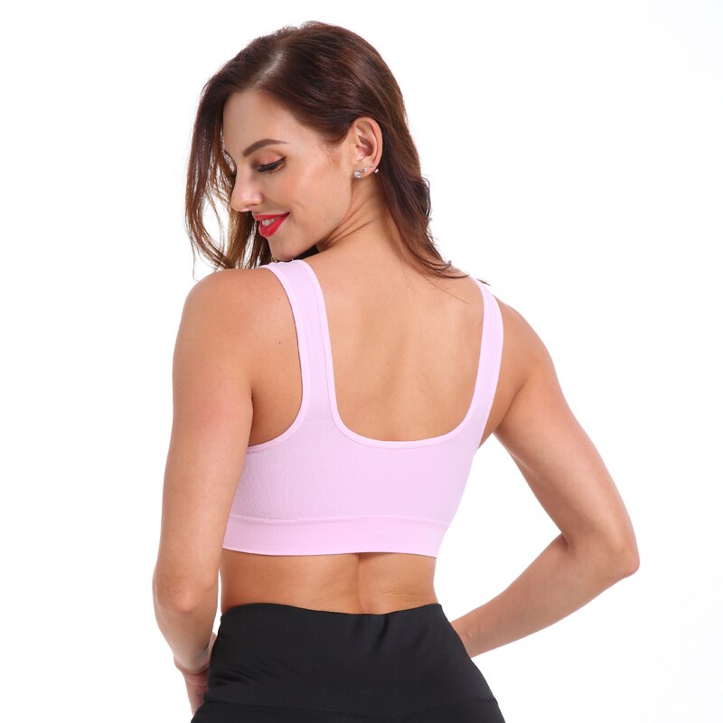 Women Sleep Brassiere Yoga Bra charming pink