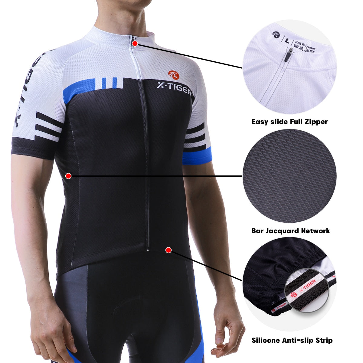 Men Sport Cycling Jersey Set