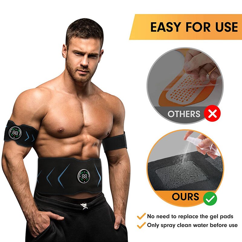 EMS Electric Vibration Abdominal Muscle Trainer