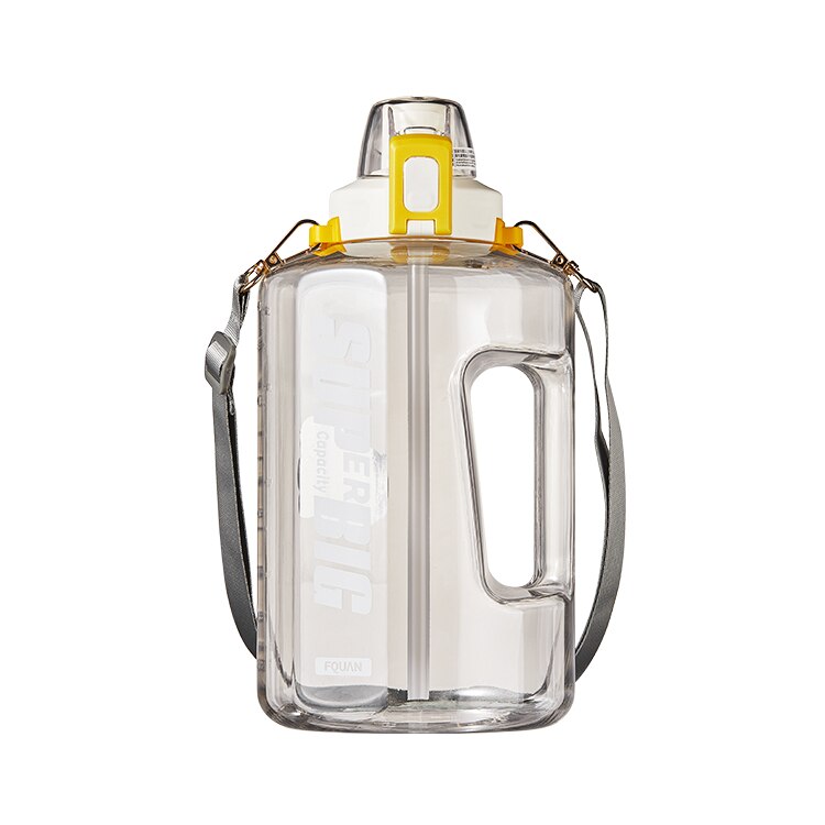 Large Capacity Sports Water Bottle - 1200/1500/2500ml Transparent 1500ml