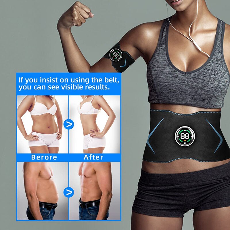 EMS Electric Vibration Abdominal Muscle Trainer