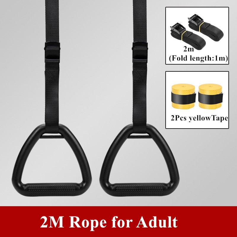 Gymnastic Pull up Handle Rings 2M Adult