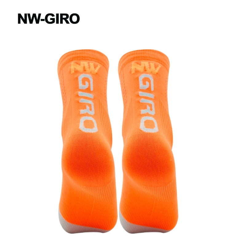 Sports Bike Cycling Socks Orange