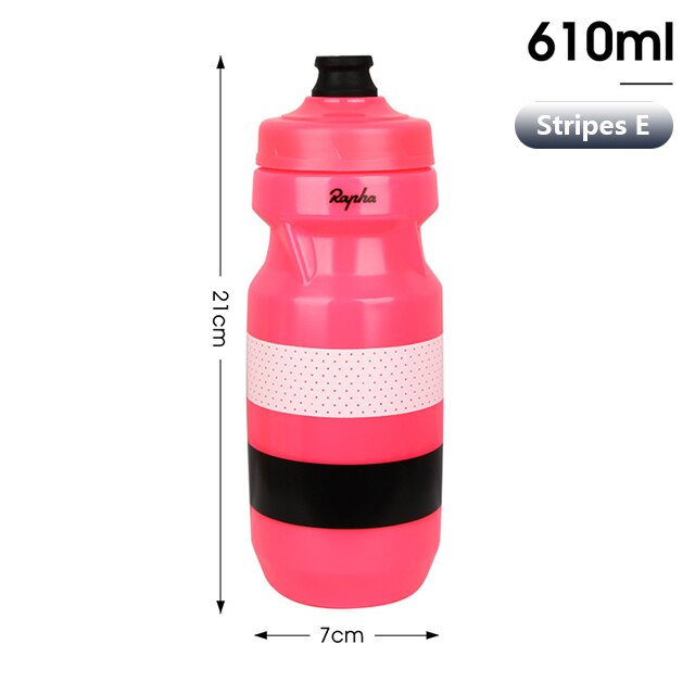 Fitness Running Lock Cup Water Bottle Stripes E 610ml