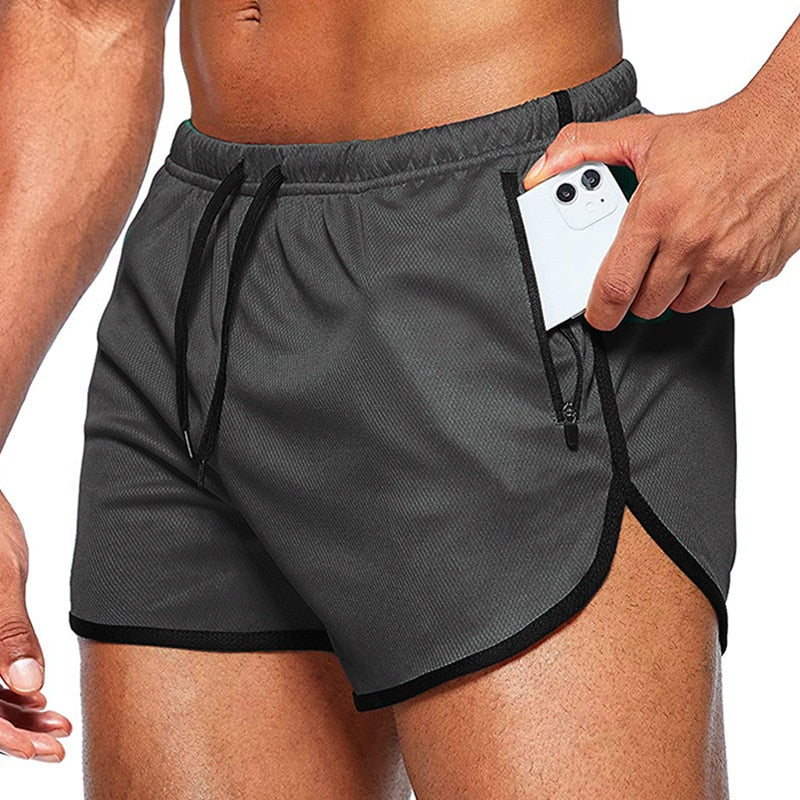 Summer Quick Dry Men Fitness Shorts grey01