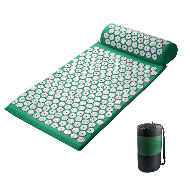 Cushion Shakt Massage Yoga Mat Green bag different