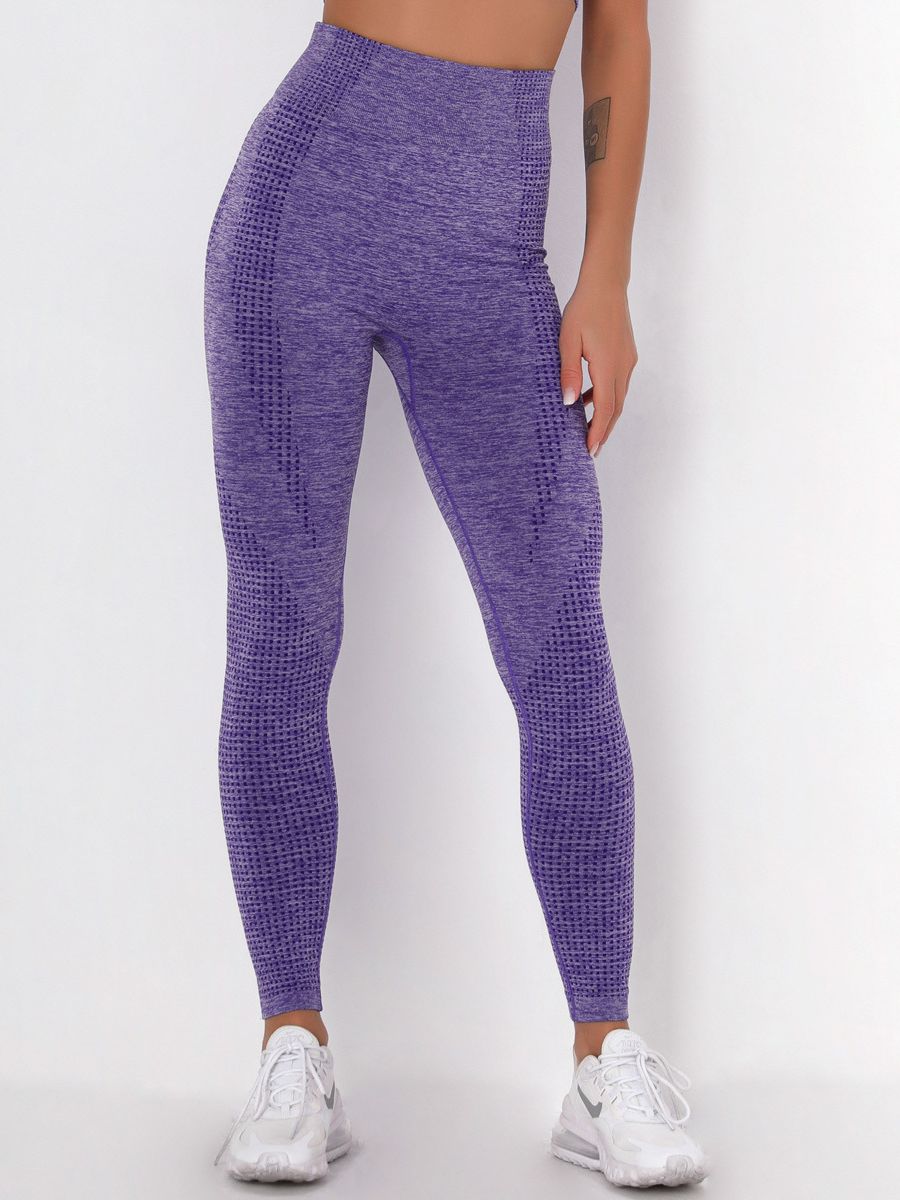 Women Seamless Slim Shorts purple 2