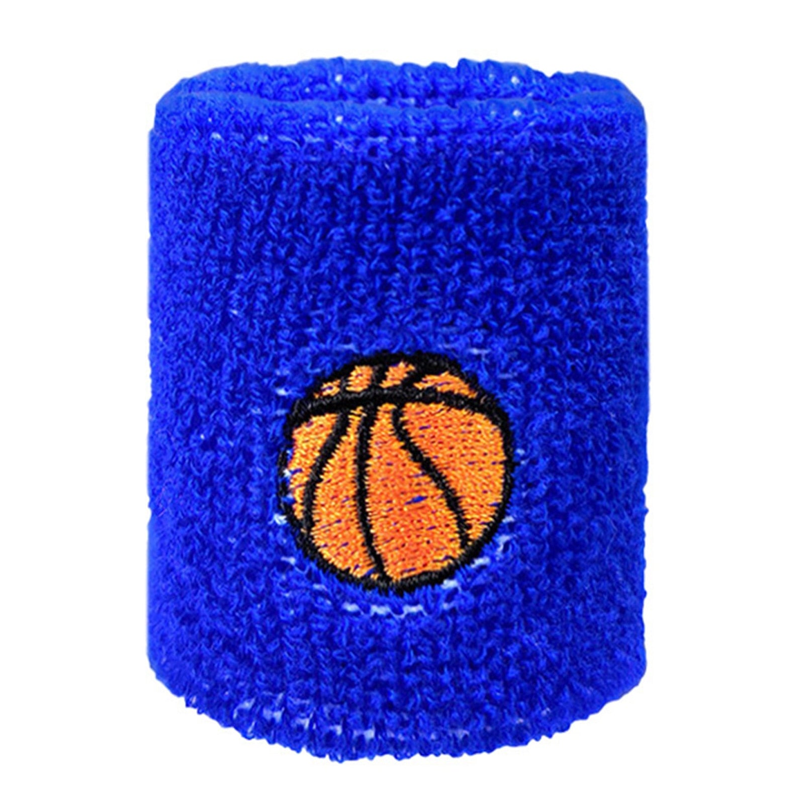 Kids Sports Wristbands Blue Basketball