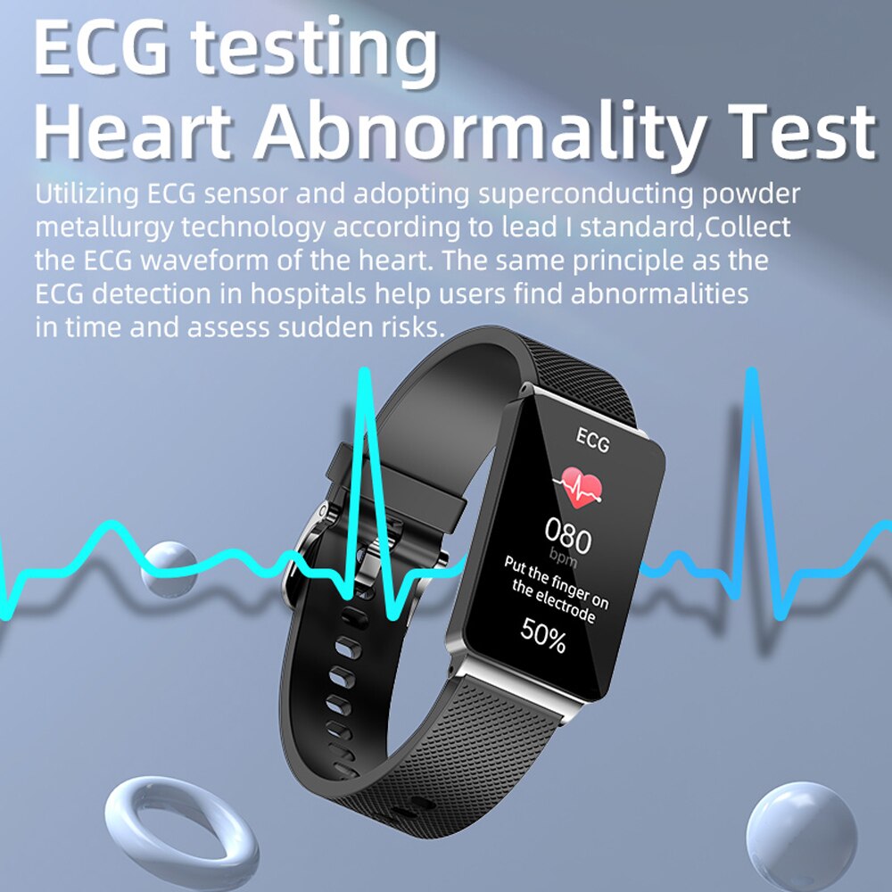 ECG Sensor Fitness Smartwatch