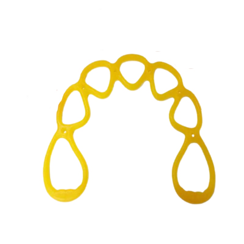 Gym 7 Ring Stretch Resistance Band Yellow