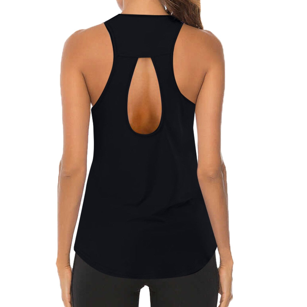 Women Loose Thin Yoga Tops B