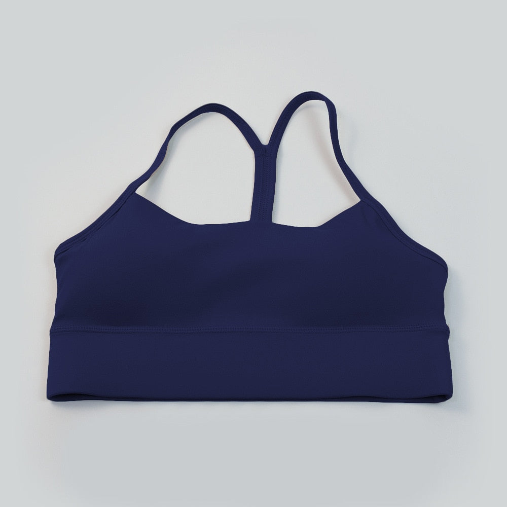 Shock proof Women Sports Fitness Bra Midnight Blue