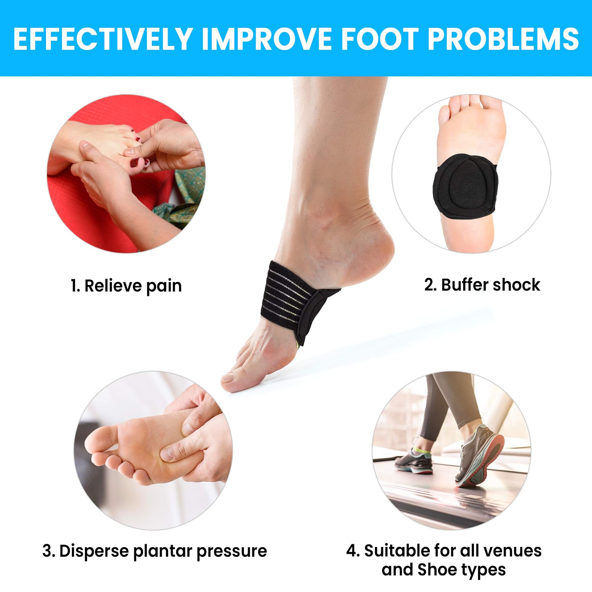 1 Pair Arch Support Brace