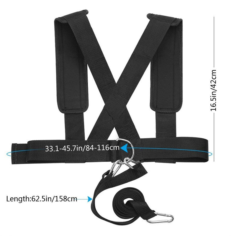 Shoulder Harness Gym Pull Sled Drag