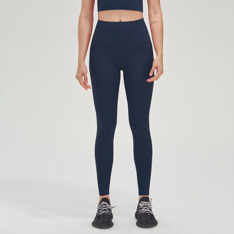 Women TRY TO BN Fitness Gym Leggings Navy blue