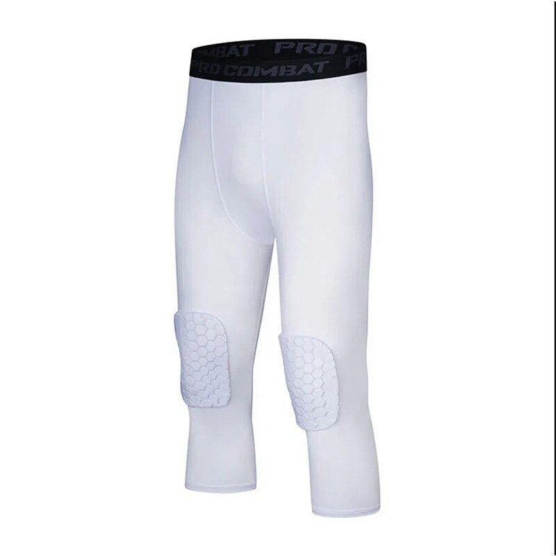 GYM Capri Running Tight Pants White