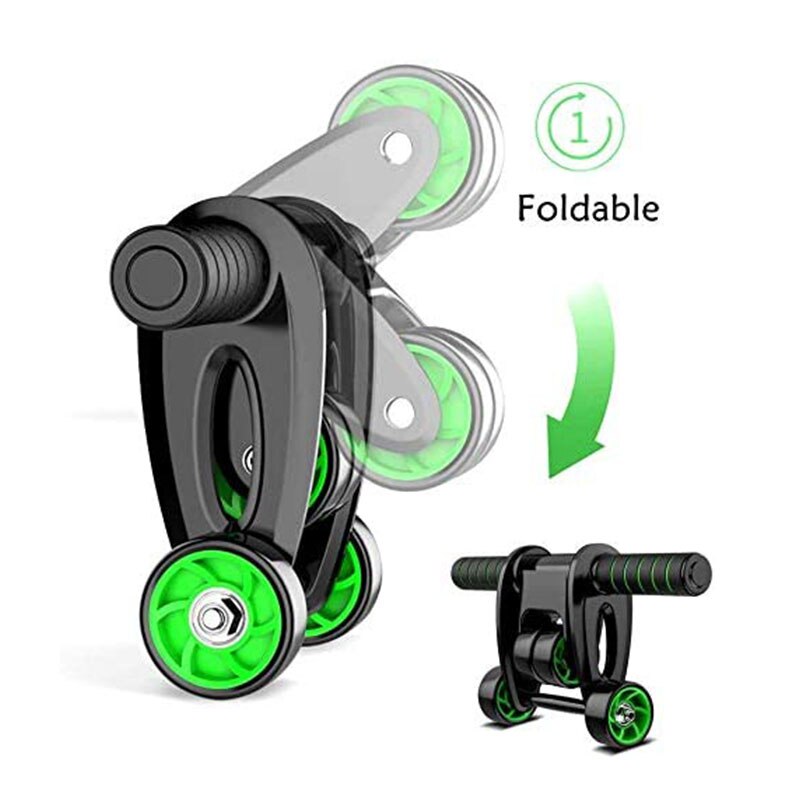 Folding Abs Workout Ab Roller With Knee Pad