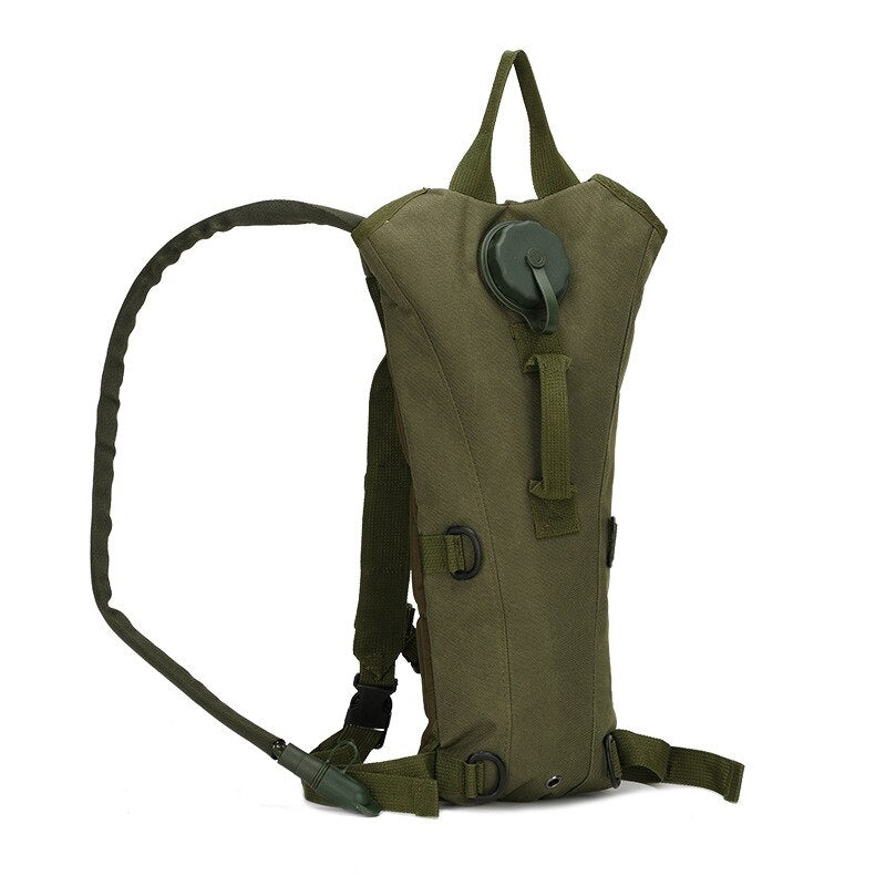 Outdoor Sports Mountaineering Drinking Bags Army Green 7x4x38cm