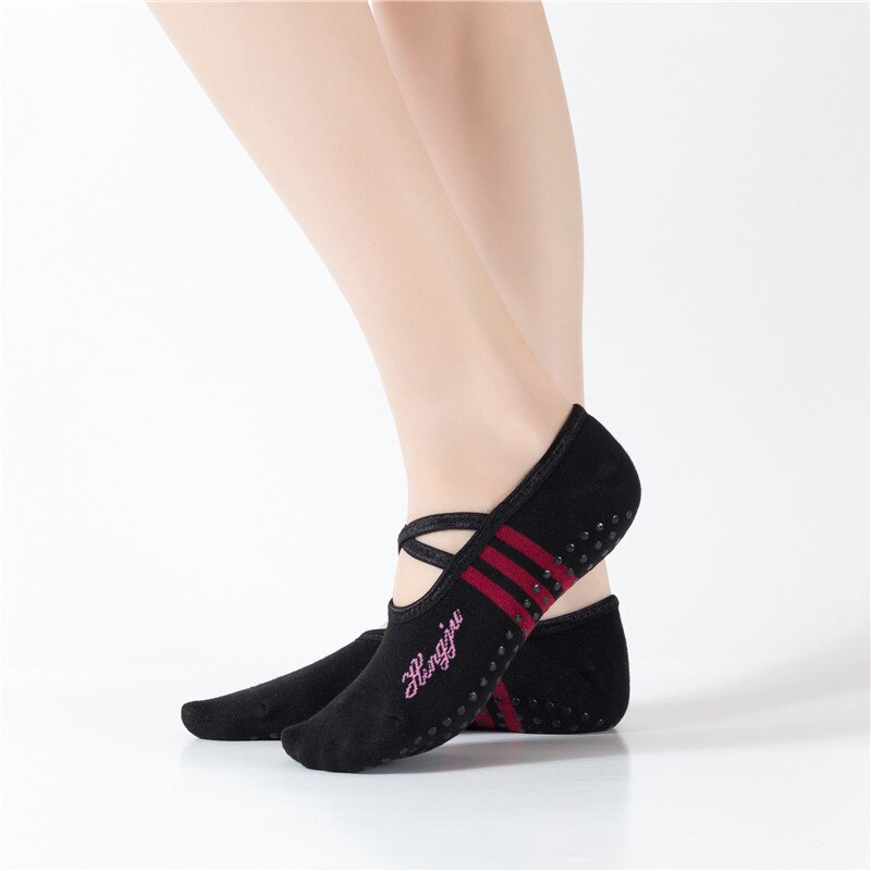 Non-Slip Round Head Yoga Socks F