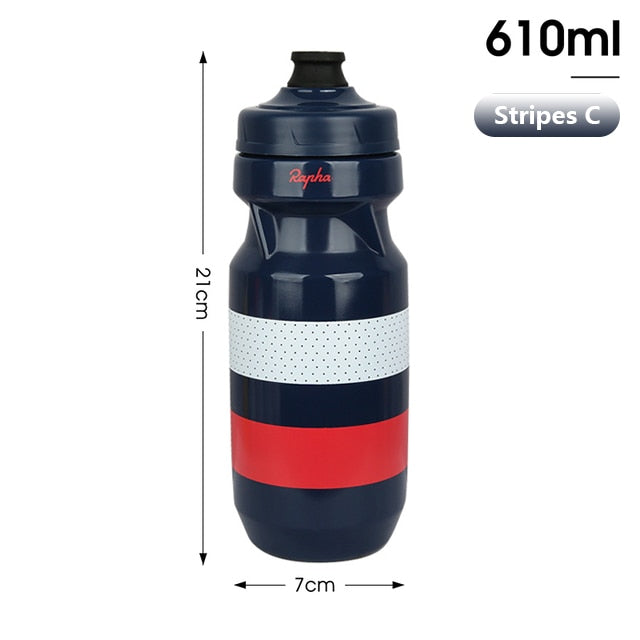 Fitness Running Lock Cup Water Bottle Stripes C 610ml