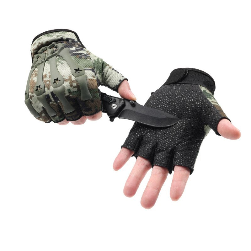 Men Half Finger Gym Gloves