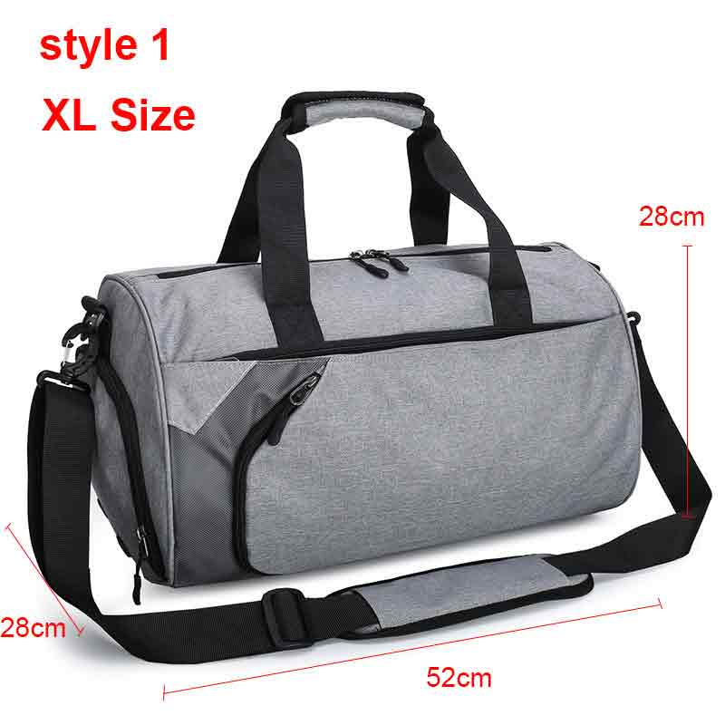 Men Gym Travel Sport Bags Style 1 XL D Grey