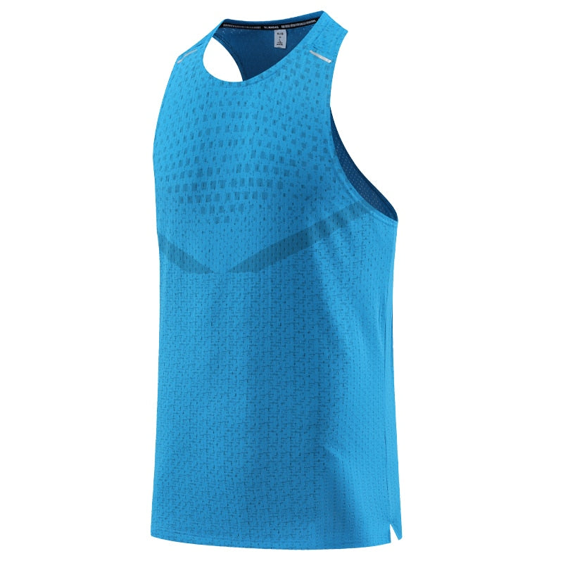 Men Quick-Drying Gym Vest caiblue