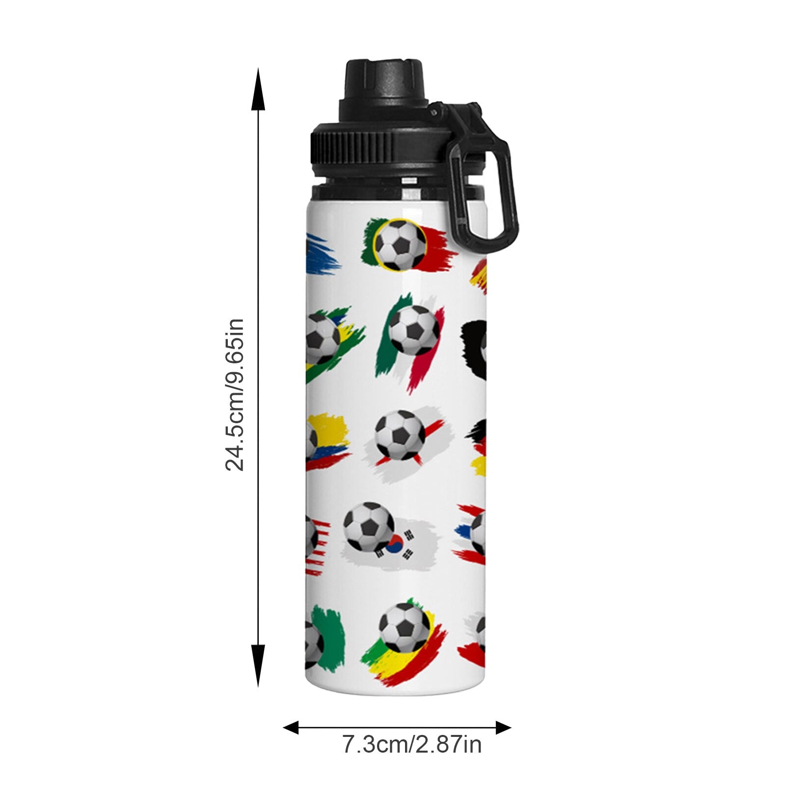 Aluminum Football Sports Water Bottle