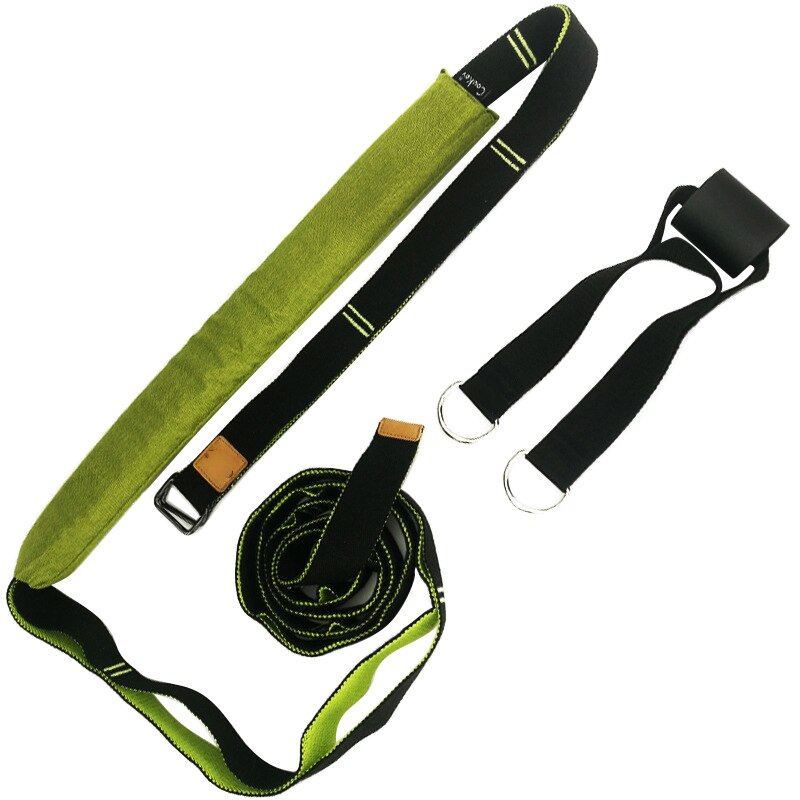 Adjustable Stretch Exercises Aerial Hammock Rope green