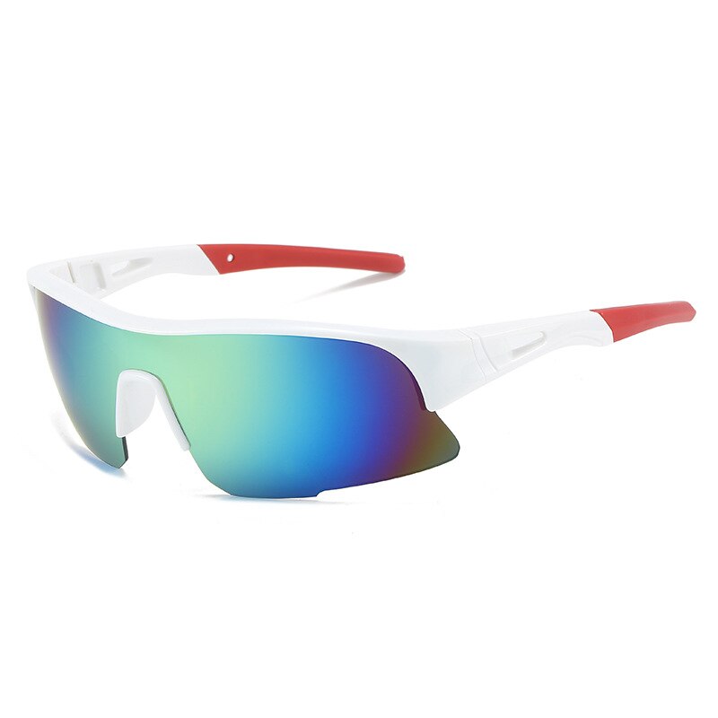Man Safety Protective Cycling Sunglasses WHITE GOLD