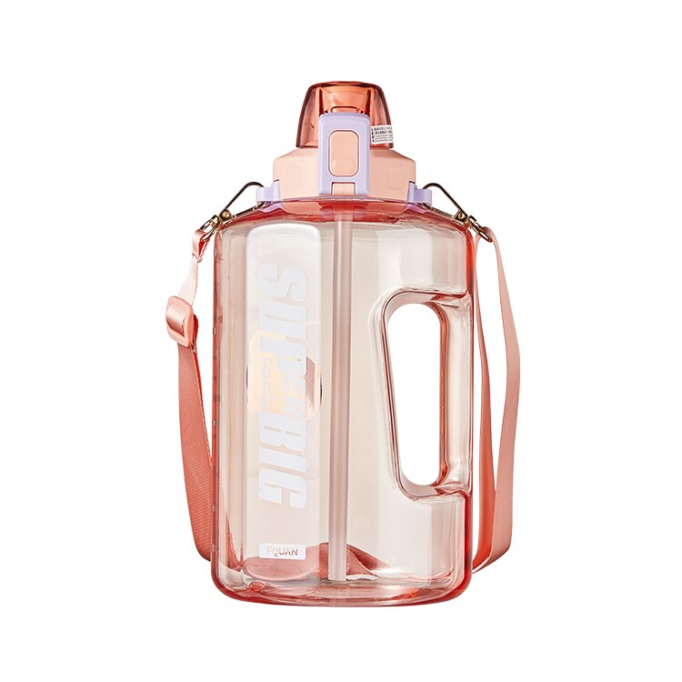 Large Capacity Sports Water Bottle - 1200/1500/2500ml Pink 1500ml