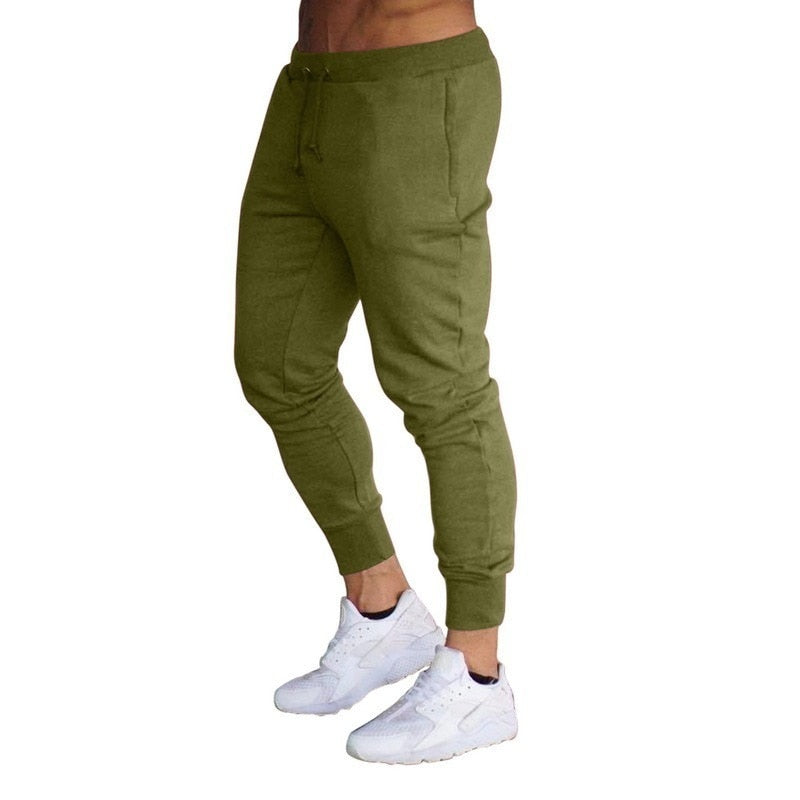 Men Gym Sports Sweatpants Green