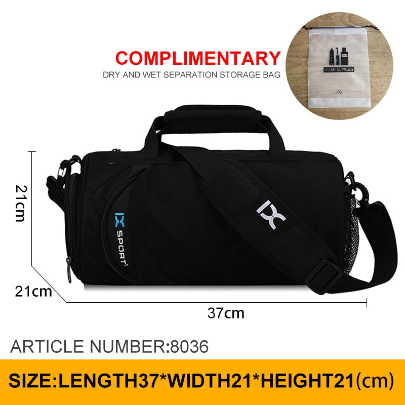 Men Gym Fitness Travel Bag small black